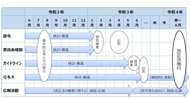 図表 2　改正法の円滑な施行に向けたロードマップ（案） 