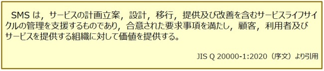 図1．サービスマネジメントシステムの定義