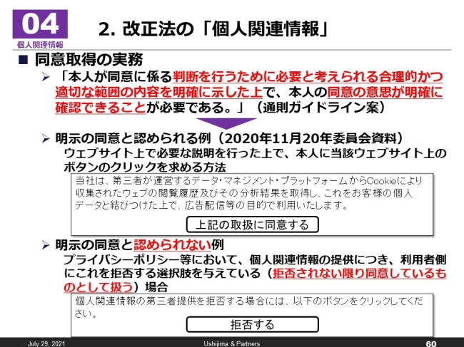 改正法の「個人関連情報」